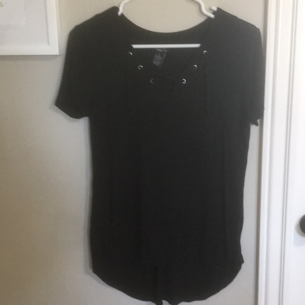 black shirt